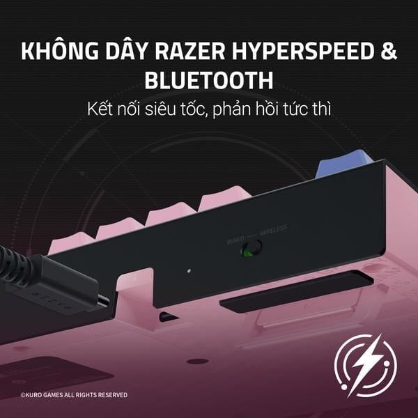 Kết nối không dây Razer HyperSpeed trên BlackWidow V4 TKL nShop