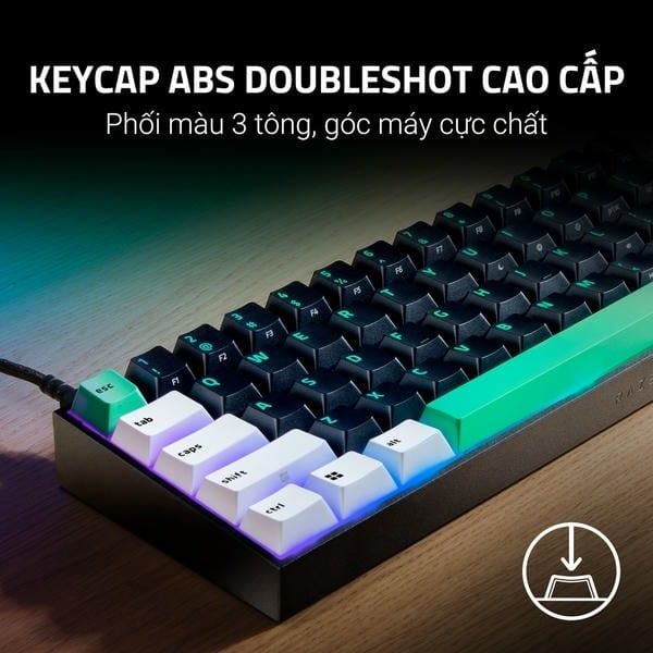 Keycap ABS Doubleshot 3 màu trên Razer Reclusa X Mini nShop