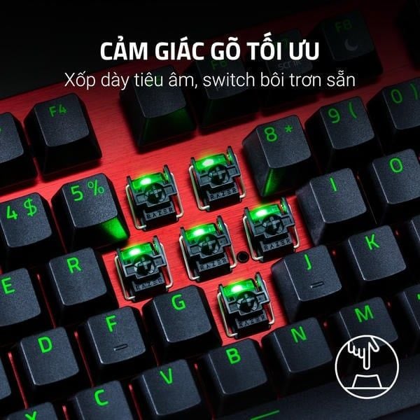 Keycap PBT và xốp tiêu âm trên Huntsman V3 Pro TKL Sentinels nShop