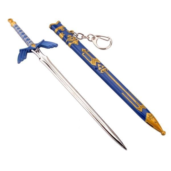 Móc Khóa Kim Loại Master Sword Zelda Tears of the Kingdom phù hợp làm quà tặng bạn, cho fan sưu tầm
