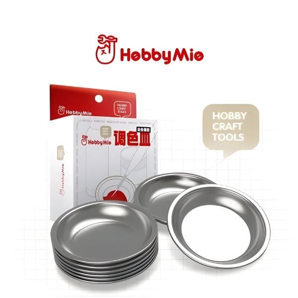 Khay đựng sơn mô hình kim loại Hobby Mio cao cấp, dùng pha màu và giữ lọ sơn ổn định khi làm mô hình.