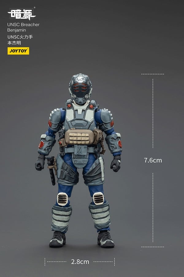 kích thước Mô hình 1:25 JOY TOY JT02427 UNSC Breacher Benjamin