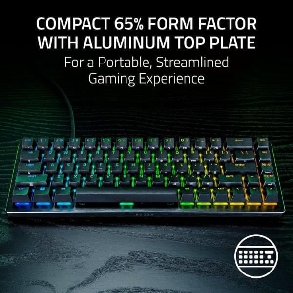 Layout 65% Mini và khung nhôm trên Razer Huntsman V3 HE Mini nShop
