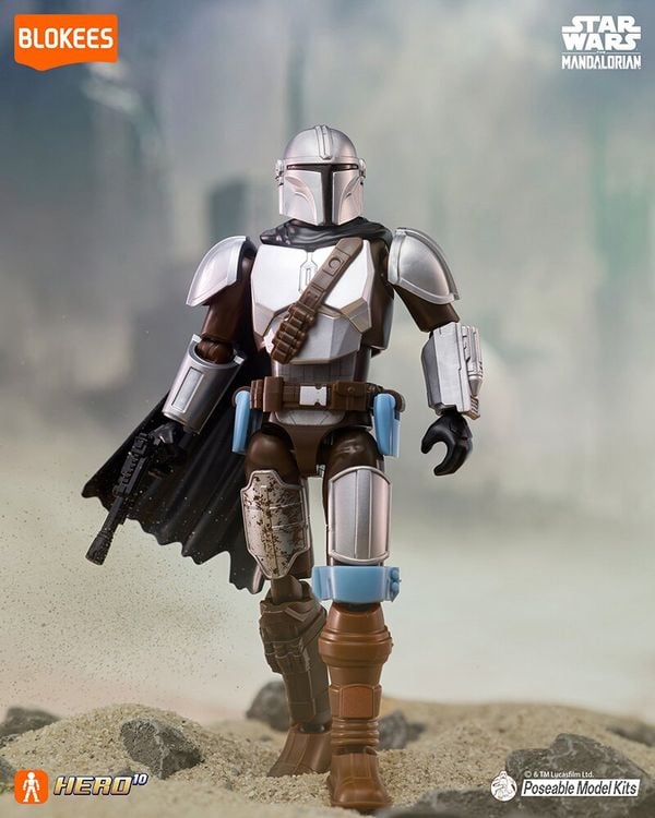 nShop bán model kit Blokees Star War Galaxy Version 01 The Mandalorian Blind Box Din Djarin