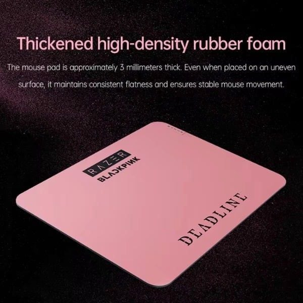 Lớp cao su xốp dày 3mm của lót chuột Razer BLACKPINK nShop