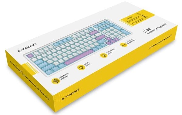 nShop bán Bàn Phím Cơ Gaming E-YOOSO Z99 LED RGB USB 99 Phím White thích hợp làm quà tặng sinh viên IT