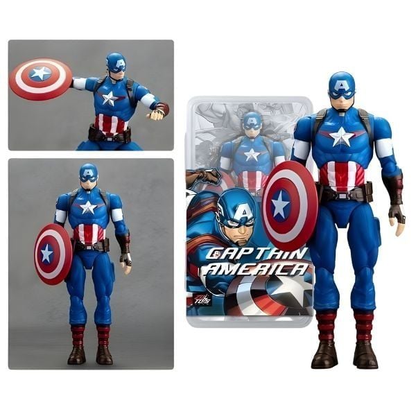 Mô hình nhân vật Marvel Captain America 9 inch ZM93 từ hãng ZD Toys cho người hâm mộ siêu anh hùng, bán tại nShop
