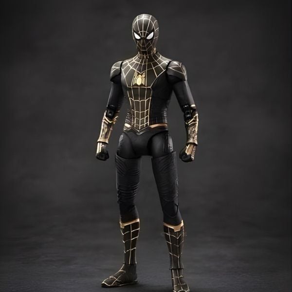 Mô hình Marvel Spiderman Black Gold Suit ZD Toys ZM76 cao cấp, sắc nét, sưu tầm hoặc làm quà tặng, mua tại nShop