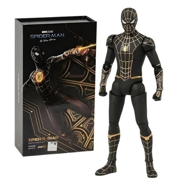 Sở hữu ngay Mô hình Marvel Spiderman Black Gold Suit ZD Toys ZM76 món quà hoàn hảo cho người yêu thích siêu anh hùngl