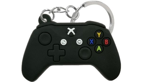 Móc khóa cao su tay cầm Xbox đen chính hãng