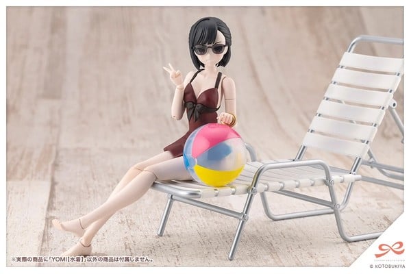model kit Sousai Shojo Teien Yomi Swim Style Kotobukiya JK087 với nhiều part chân trần hỗ trợ pose dáng tốt