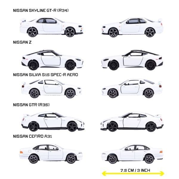 Xe Mô Hình MAJORETTE Nissan 5 Pieces Gift Pack - phù hợp sưu tầm