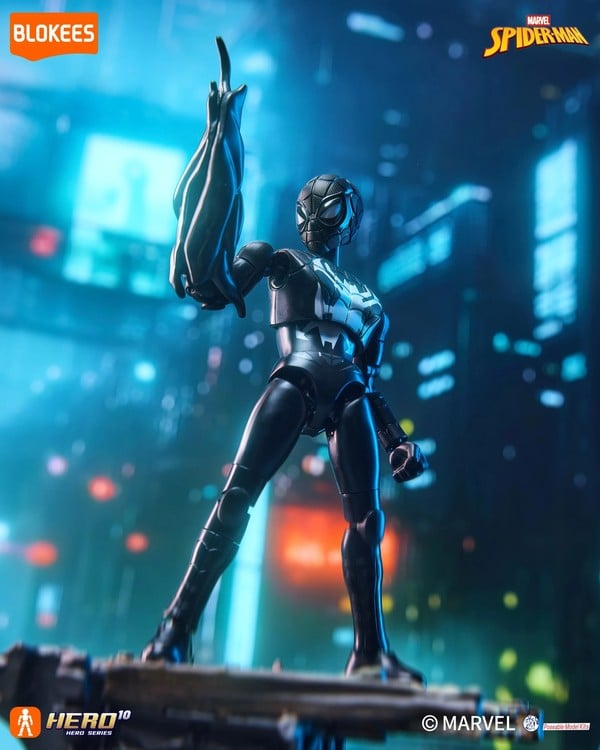 nShop bán Blokees Marvel Hero Galaxy Version 05 Spider-Man Symbiote người nhện trắng đen giá tốt