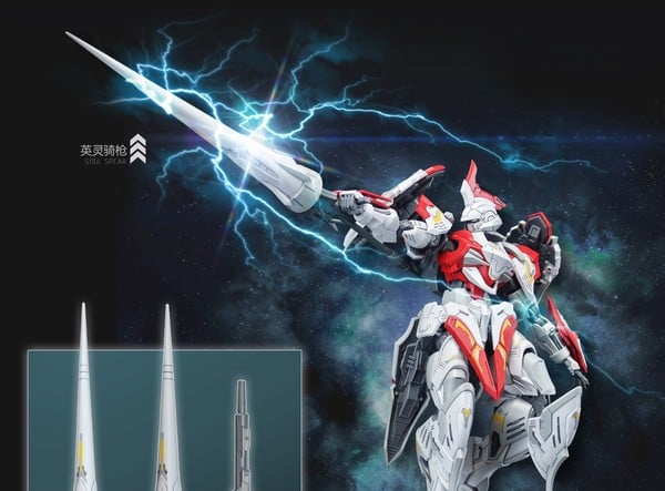 Model Kit Mecha SNAA SC-008 1/144 Soul Spear Lamorak khớp linh hoạt dễ pose dáng