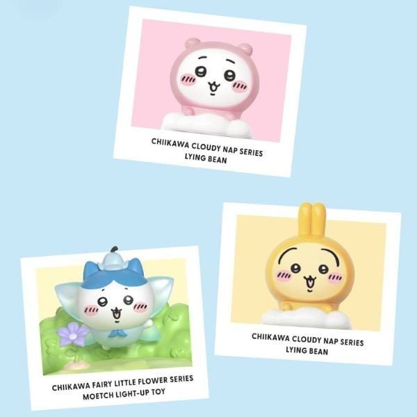 Mô Hình Chiikawa Cloudy Nap Series Lying Bean - Moetch MI01 - màu sắc chi tiết
