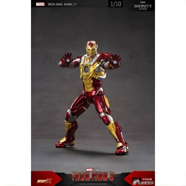 Mô hình Marvel - Iron Man MK17 1906-17 - ZD Toys - ZM60 - Khớp linh hoạt