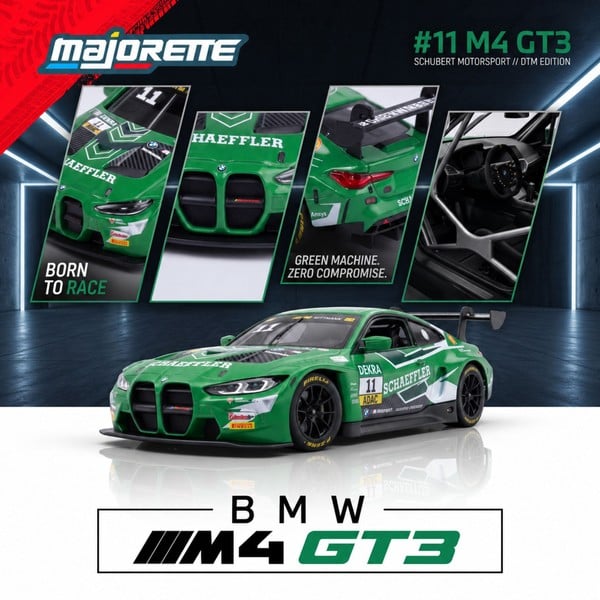 mô hình xe Majorette BMW M4 GT3 Evo Schaeffler