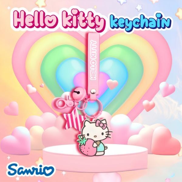 Móc khóa cao su Sanrio - màu sắc chi tiết