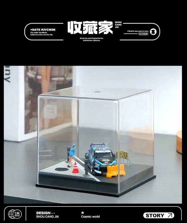 nShop bán Sa bàn Diorama 1:64 Lan can nắp cống ven đường SCJ82014-A làm quà tặng fan Tomica Hot Wheels MiniGT