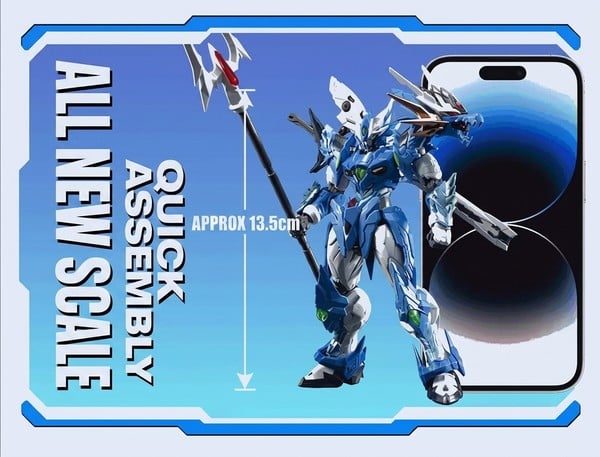 Model Kit trong series Motor Nuclear Blind Box MNH-AA IM Great Hero - Đại Anh Hùng có chi tiết tương tự Gunpla Entry Grade HG
