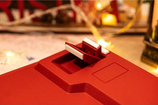 nShop bán bàn phím cơ Veekos K75 Wine Red Frost Pink Switch làm quà tặng sinh nhật kỷ niệm retro vintage