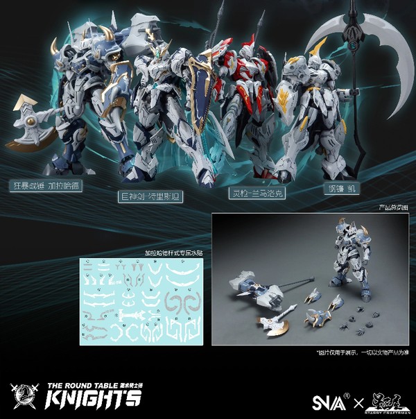 thành phần trang bị vũ khí của Model Kit Mecha SNAA SC-010 Furious Warhammer Galahad