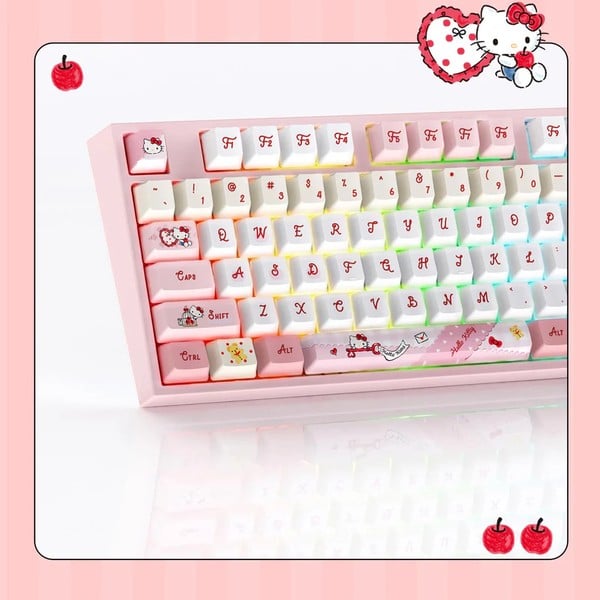Bàn phím cơ không dây AKKO Hello Kitty 5108 V5 Piano Pro có đèn nền ARGB nhiều chế độ