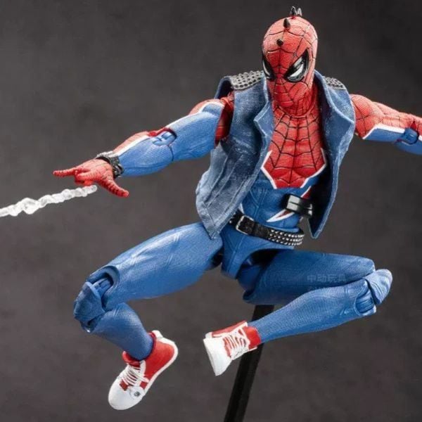 Mô hình trang trí - Marvel - Spider Man - Spider Punk - ZD Toys - ZC49 mòn quà dành cho fan Marvel