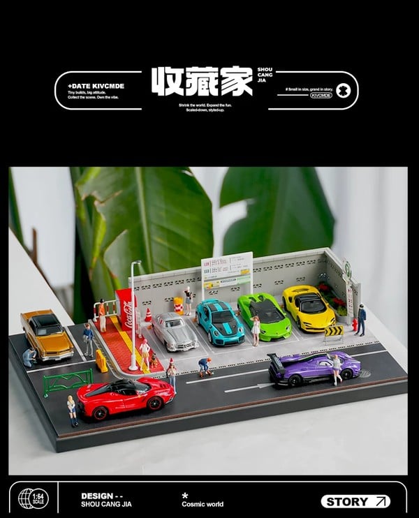 nShop bán Diorama 1:64 Bãi đậu xe Nhật Bản SCJ82035 Shou Cang Jia tiểu cảnh sa bàn giá rẻ chất lượng cao