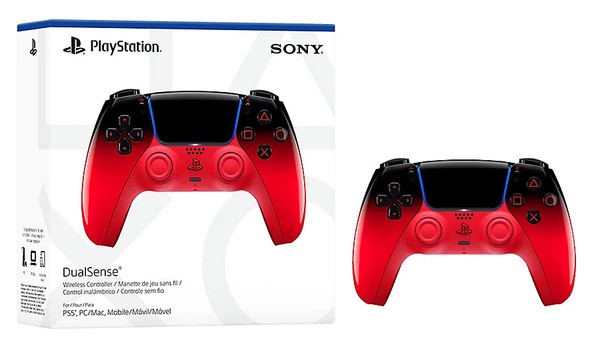 nShop bán Tay Cầm PS5 DualSense Techno Red - Wireless Game Controller làm quà tặng game thủ PlayStation PC
