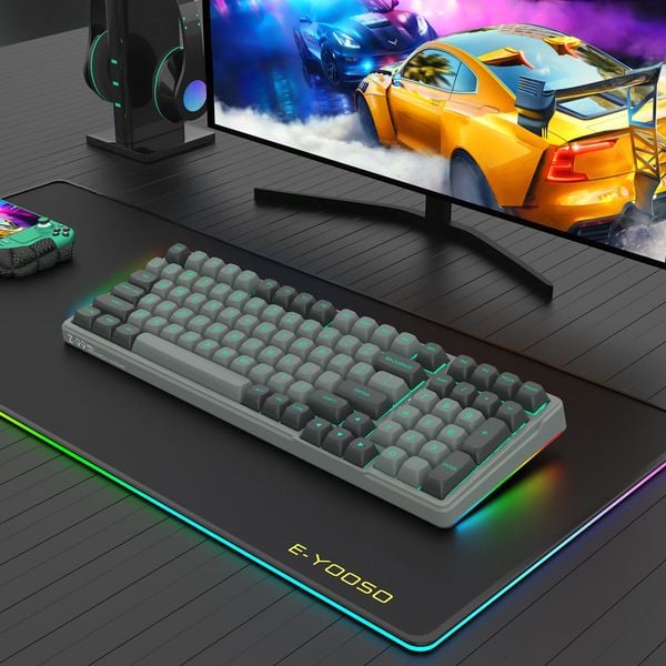 nShop bán Bàn Phím Cơ Gaming E-YOOSO Z99 LED RGB USB 99 Phím Gray bảo hành 12 tháng