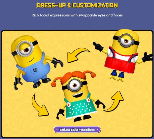 nShop bán Blokees preCOOL Minions khả năng tùy chỉnh cao