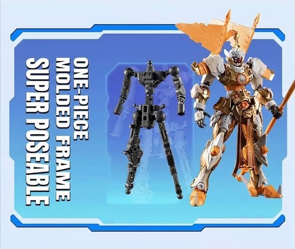 Model Kit trong series Motor Nuclear Blind Box MNH-AA IM Great Hero - Đại Anh Hùng có khung xương đúc sẵn tiện lợi