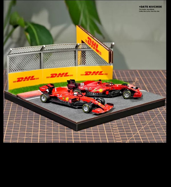 nShop bán Sa bàn Diorama tỉ lệ 1:64 Góc cua đường đua thể thao SCJ82054 làm quà tặng fan sưu tầm xe Mini GT
