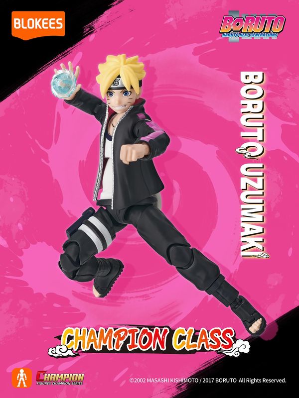 nShop bán action figure Blokees Naruto Shippuden Champion Class 01 Boruto Uzumaki kèm bonus Rasengan