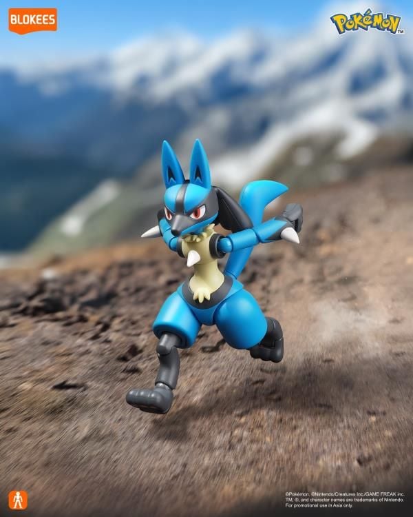 nShop bán mô hình Blokees Pokemon Classic Ver L Lucario 74107 khớp tốt biên độ cử động cao