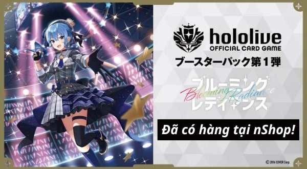 nShop bán thẻ bài TCG Hololive Official Card Game Vol. 01 Blooming Radiance hBP01 dành tặng fan