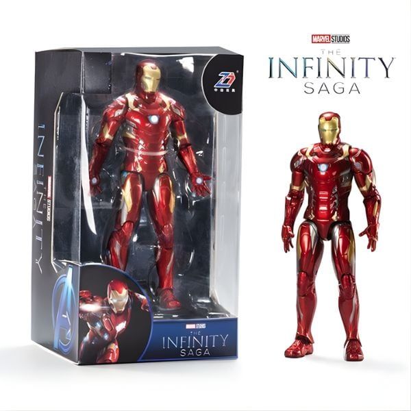 Mô hình Marvel - Iron Man MK46 with Plastic Holder - ZD Toys - ZM36 - Sản phẩm chính hãng