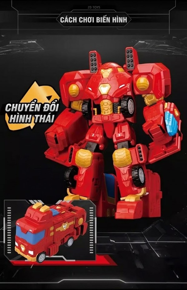 nShop bán Mô hình Marvel - Transform Car - Iron Man - ZD Toys - ZC19 ship COD giao tận nhà toàn quốc giá tốt