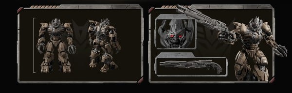 nShop bán Blokees Transformers CC22 Dark of the Moon Megatron 71422 thiết kế Hobo bám sát phim