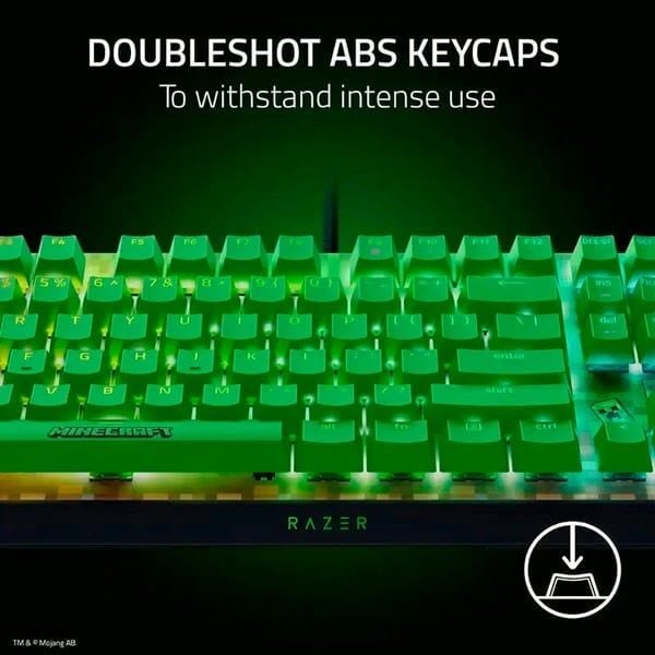 Keycap Doubleshot ABS siêu bền của bàn phím BlackWidow V4 X Minecraft nShop