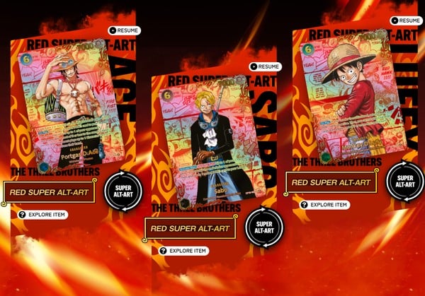 nShop bán One Piece Card Booster Pack OP-13 Carrying On His Will - Eng Luffy Ace Sabo Red Super Alt Art giá trị cao