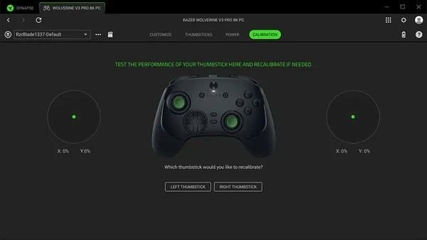 Quản lý profile và sơ đồ nút bấm tay cầm Razer Wolverine V3 TE trên PC