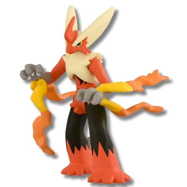 Mô hình Pokémon Moncolle Mega Blaziken dáng chiến đấu.