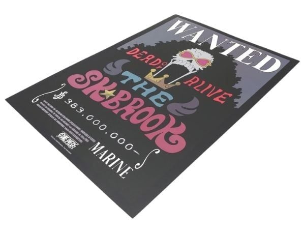 Poster One Piece V2 - Lệnh truy nã Brook Được bán tại nShop