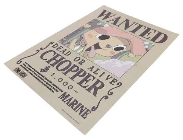 Poster One Piece V2 - Lệnh truy nã Zoro Được bán tại nShop