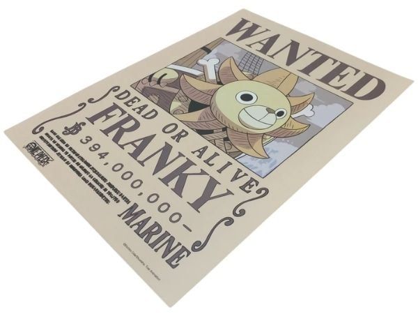 Poster One Piece V2 - Lệnh truy nã Franky Được bán tại nShop
