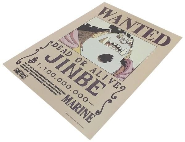 Poster One Piece V2 - Lệnh truy nã Jinbe Được bán tại nShop