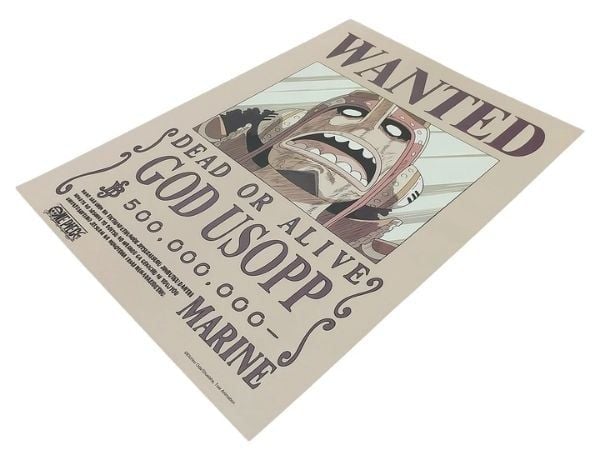 Poster One Piece V2 - Lệnh truy nã Usopp Được bán tại nShop
