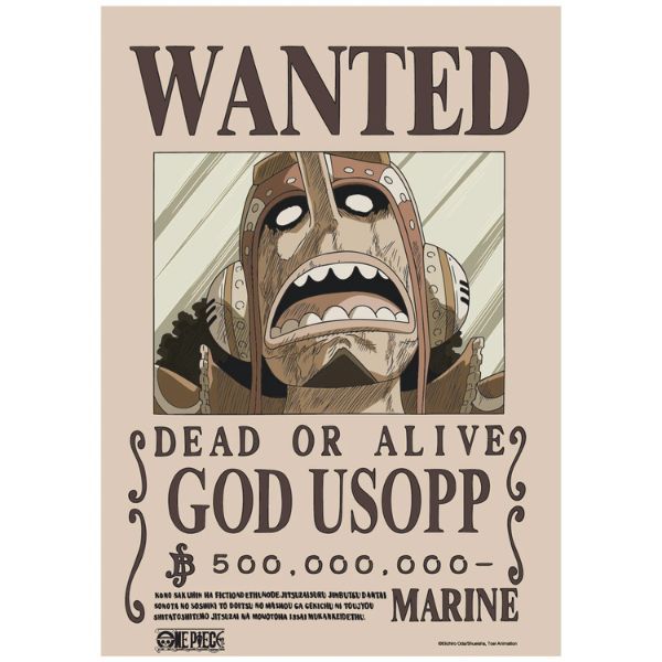 Poster One Piece V2 - Lệnh truy nã Usopp Chính Hãng